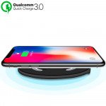 Wholesale Quick Charge Ultra-Slim Wireless Charger for Qi Compatible Device (Black)